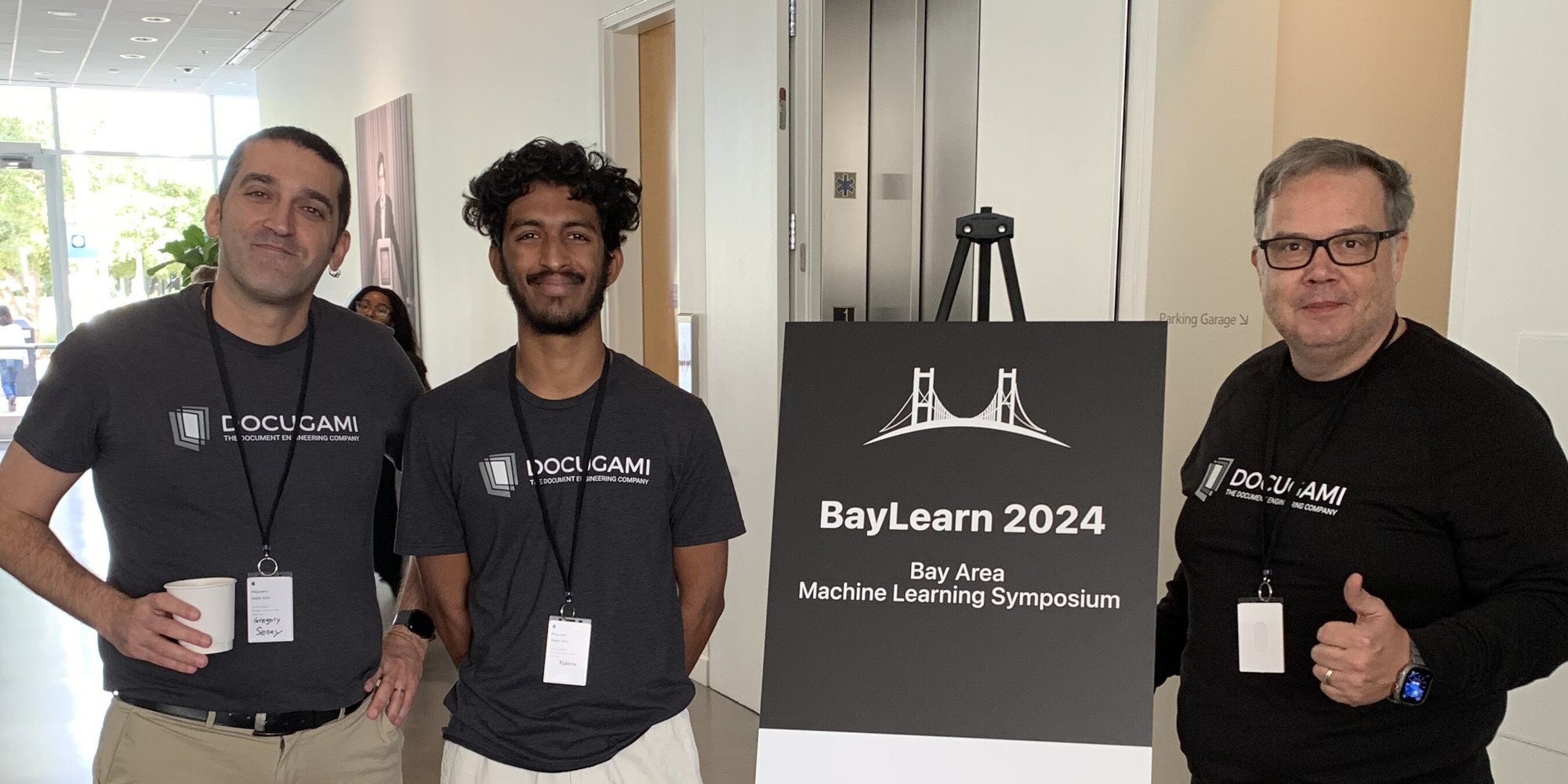 Docugami Science Team at BayLearn 2024 to demonstrate research on the science of agentic reasoning with Small Language Models (SLMs)